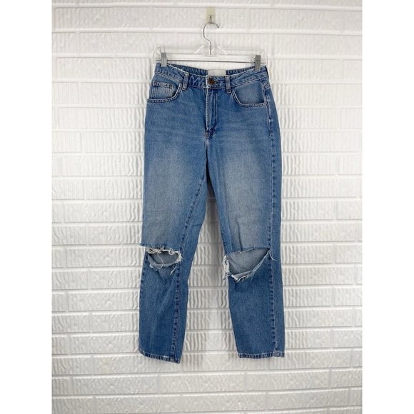 One Teaspoon Jeans 26 High Waist Awesome Baggies Loose Ripped Torn Revolve - Picture 2 of 9